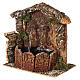 Fontana con pompa parete rocciosa sughero presepe 10-12 cm 15x15x10 cm  s3