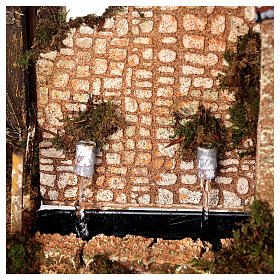 Springbrunnen mit Pumpe für Krippe 10-12 cm, 20x20x15 cm