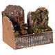 Watermill with pump, cork rock face, 20x20x15 cm for Nativity Scene with characters of 10-12 cm s4