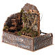 Watermill with pump rock wall in cork 20x20x15 cm for figurines 10-12 cm s3