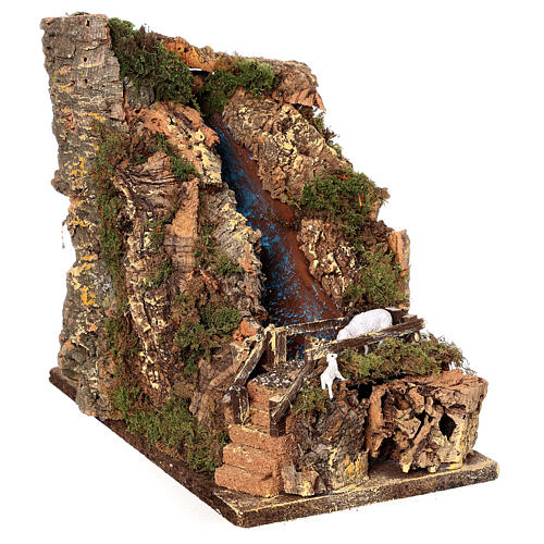 Ruscello pompa ponte pecora presepe 10-12 cm 30x20x35 cm  4