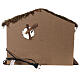 Stable with cork stone walls and lights 40x50x25 cm for Nativity Scene with characters of 16 cm s4
