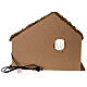 Capanna rustica luce 38X50X23 cm presepe 10-12 cm s4