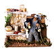 Charcuterie and cheese seller, animated figurine for Nativity Scene with characters of 14 cm, 20x20x15 cm s1