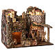 Setting with watermill, lights and sheeps for Nativity Scene with 10-12 cm characters 40x45x30 cm s4