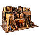 Nativity setting, village with waterfall, lights and Nativity Scene, characters of 10 cm, 50x80x50 cm s4