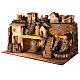 Décor village chute d'eau lumières pour crèche 10 cm avec Nativité 50x80x50 cm s6