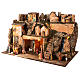 Ambientazione villaggio cascata luci presepe 10 cm con natività 50X80X50 cm s3