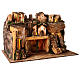 Ambientazione villaggio cascata luci presepe 10 cm con natività 50X80X50 cm s7