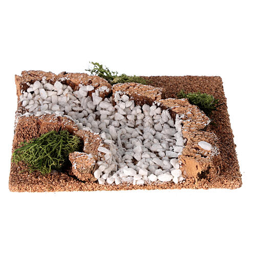 Strada sterrata tratto curva presepe 10 cm 3