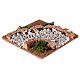 Strada sterrata tratto curva presepe 10 cm s2