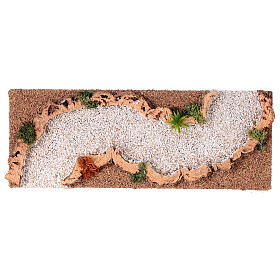 Dirt road, S-shaped stretch, for Nativity Scene of 10 cm