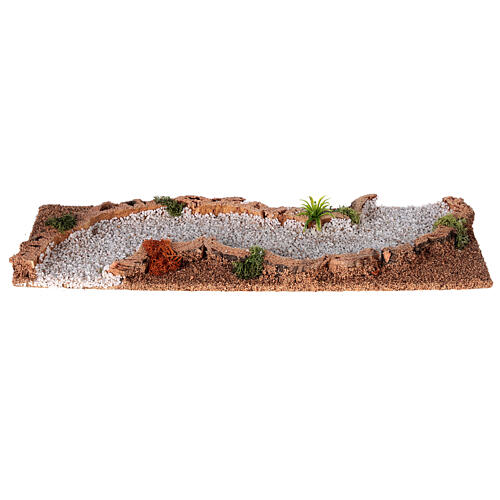 Dirt road, S-shaped stretch, for Nativity Scene of 10 cm 2
