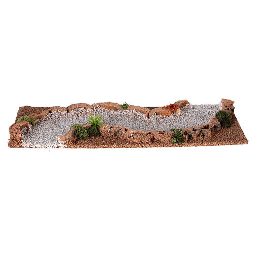 Odcinek drogi gruntowej: zakręt w kształcie ''S'', szopka 10 cm 5