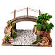 Unpaved road passage with over bridge for nativity 8-10 cm s1