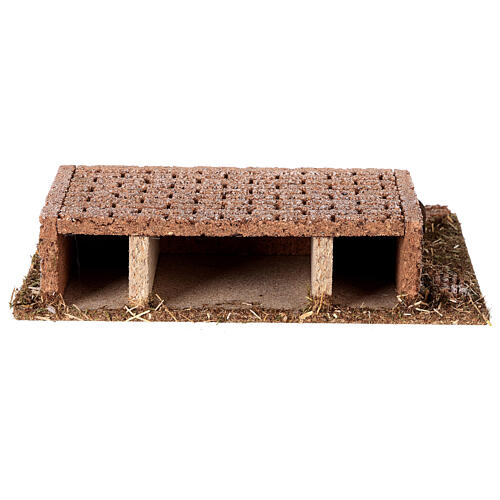 Brick base with stairs for Nativity Scene 25x20x5 cm 4