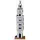 Bell tower figurine 1800s style H 35 cm, for 6 cm nativity set s1
