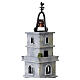 Bell tower figurine 1800s style H 35 cm, for 6 cm nativity set s2