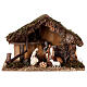 Stable with manger and straw for Moranduzzo's Nativity Scene of 10 cm 15x35x20 cm s1