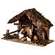 Stable with manger and straw for Moranduzzo's Nativity Scene of 10 cm 15x35x20 cm s2