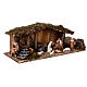 Stable with moss and stairs for Moranduzzo's Nativity Scene of 10 cm s3