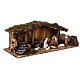 Stajenka z figurkami sceny Narodzenia 10 cm, schody, mech s3