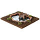 Lago grande con pontile presepe 6 cm s3