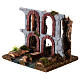Stretch of a river with ruined aqueduct for Nativity Scene with 4-6 cm characters s2