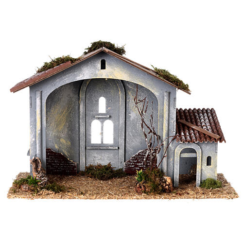 Stajenka styl XIX wieku, 30x40x20 cm, z figurkami Moranduzzo 10/12 cm 4