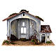 Nativity stable in 800-year style 30x40x20 cm for 10/12 cm Moranduzzo statues s4