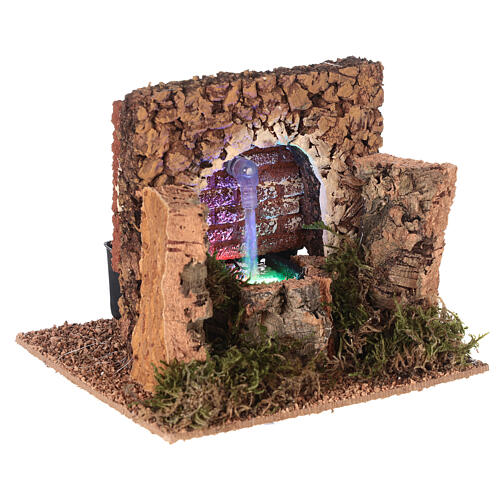 Fountain with LED for Nativity Scene of 10 cm 10x15x15 cm 4