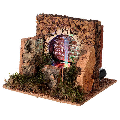 Fontana con led presepe 10 cm 10x15x15 cm 3