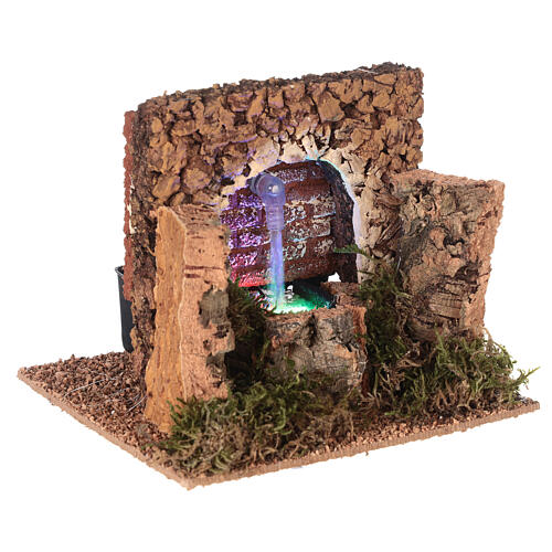 Fontana con led presepe 10 cm 10x15x15 cm 4