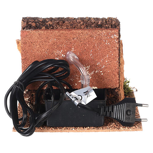 Fontana con led presepe 10 cm 10x15x15 cm 5