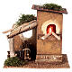 Fornetto con catapecchia 20x20x15 cm presepe 10 cm  s1