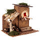 Small oven with hut 20x20x15 cm, 10 cm nativity scene s2