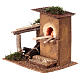 Small oven with hut 20x20x15 cm, 10 cm nativity scene s3
