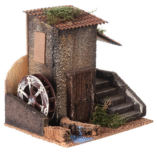 Windmill with engine for Nativity Scene of 8 cm 20x15x20 cm 3