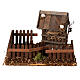 Enclosure with manger for horses, 10 cm nativity 10x15x15 cm s1