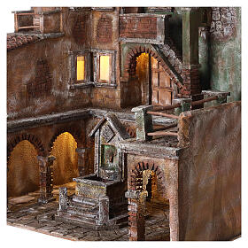 Square with fountain for Nativity Scene of 12 cm 60x45x60 cm