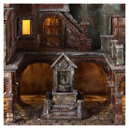 Plaza belén de Navidad fuente para figuras de 12 cm 60x45x60 4