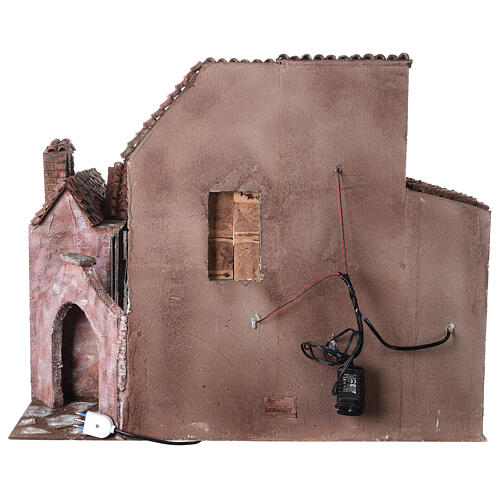 Square with electric fountain for Nativity Scene of 12 cm 55x70x60 cm 6