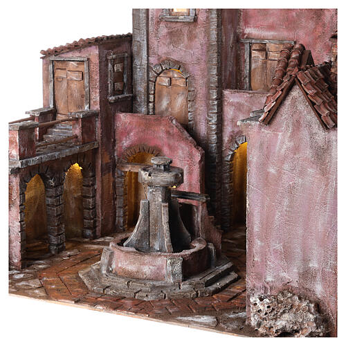 Place avec fontaine électrique crèche 12 cm 55x70x60 cm 2