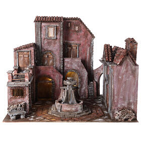 Piazza vera fontana presepe 12 cm 55x70x60 cm