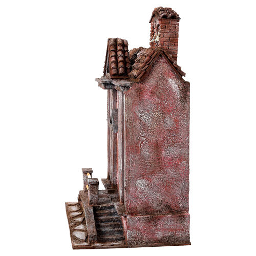 Chiesa per presepe 12 cm campane 55x45x25 5
