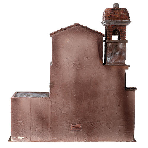 Chiesa per presepe rustico 12 cm 60x60x35 5