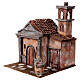 Church in Neapolitan rustic style for Nativity Scene with 12 cm characters 45x35x35 cm s3