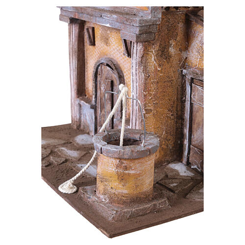 Chiesa presepe 12 cm stile napoletano rustico 45x35x35 4