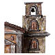 Chiesa campanile presepe 12 cm 50x45x35 s2