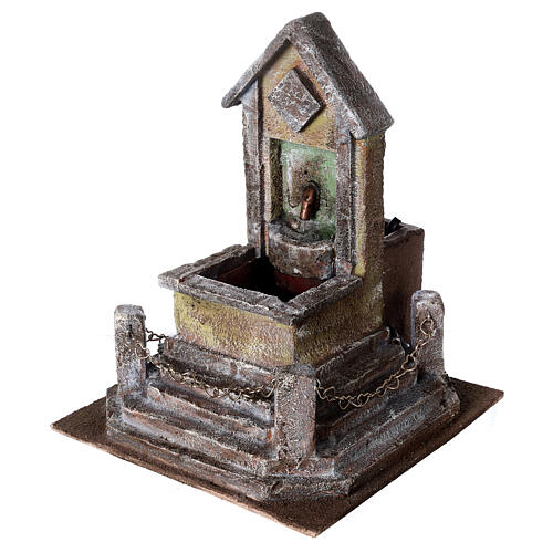 Fountain for rustic Nativity Scene of 10-12 cm 25x20x20 cm 3